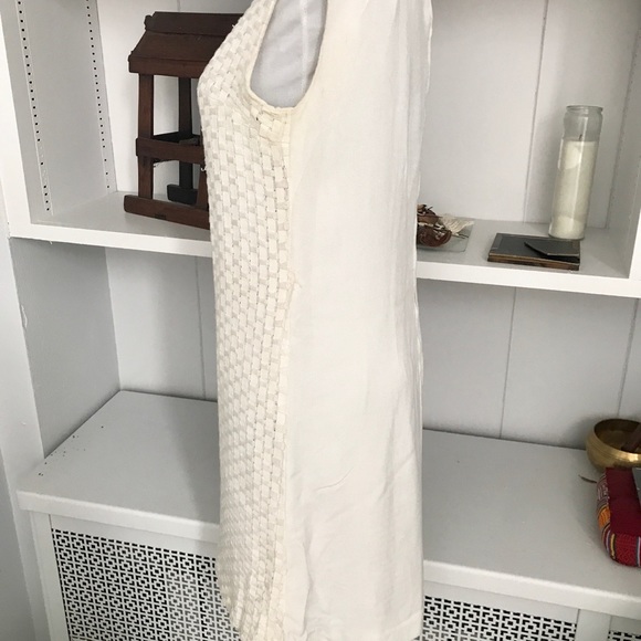 Vintage Italian Woven Ribbon and Linen Dress - Picture 4 of 8